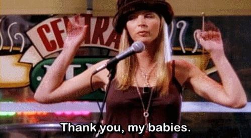 lisa kudrow in friends saying thank you